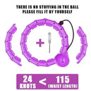 Hula Hoop avec poids pour exercice à domicile – équipement sportif portable pour le fitness et la silhouette
