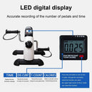 Mini vélo d'exercice pliable avec affichage LCD - Machine d'entraînement des bras et des jambes, pédalier ajustable pour maison et bureau