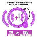 Hula Hoop avec poids pour exercice à domicile – équipement sportif portable pour le fitness et la silhouette