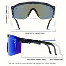 Lunettes de sport UV400 pour hommes et femmes, lunettes de vélo anti-vent et solaires, plusieurs couleurs disponibles - Mondial sport