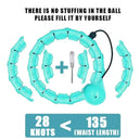 Hula Hoop avec poids pour exercice à domicile – équipement sportif portable pour le fitness et la silhouette