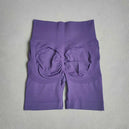 Shorts de yoga pour femmes - Shorts de sport sans couture, taille haute, pour le fitness et le cyclisme
