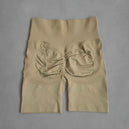 Shorts de yoga pour femmes - Shorts de sport sans couture, taille haute, pour le fitness et le cyclisme