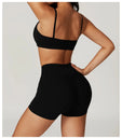 Soutien-gorge de sport femme V-neck Ctenkevet - Brassière push-up dos nu pour fitness, yoga et entraînements - Mondial sport