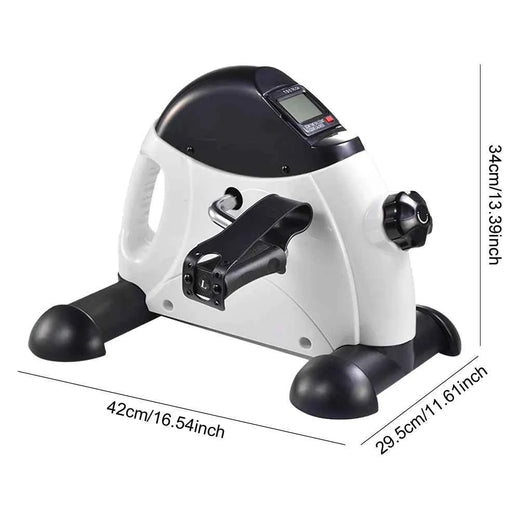 Mini vélo d'exercice pliable avec affichage LCD - Machine d'entraînement des bras et des jambes, pédalier ajustable pour maison et bureau