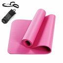 Tapis de yoga 183*61 cm avec sac de transport, matelas d'exercice NBR pour Fitness et Pilates à domicile - Mondial sport