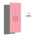 Tapis de yoga non glissant pour fitness à domicile - Tapis de sport avec guide anti-dérapant