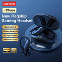 Écouteurs Bluetooth Lenovo XT55 LP75 XT80 avec Batterie Longue Durée et Son Hi-Fi, Casque Sport à Réduction de Bruit