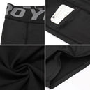 Shorts de course homme compression avec poche, rapide à sécher, pour entraînement et fitness - Mondial sport