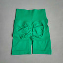 Shorts de yoga pour femmes - Shorts de sport sans couture, taille haute, pour le fitness et le cyclisme