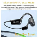 Casque audio conduction osseuse étanche Bluetooth 5.4 sans fil pour la natation et le sport avec lecteur MP3 32 Go IPX8