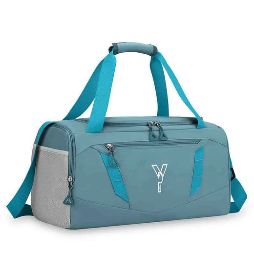 Sac de sport femme étanche pour la gym avec poche à chaussures - Sac de voyage fitness polyvalent, idéal pour la natation et l'entraînement