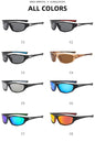 Lunettes de soleil polarisées UV400 pour hommes et femmes - adaptées à la pêche, randonnée, course, cyclisme et alpinisme - Mondial sport