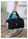 Sac de sport femme étanche pour la gym avec poche à chaussures - Sac de voyage fitness polyvalent, idéal pour la natation et l'entraînement