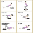 Tapis de yoga antidérapant épais avec genouillères - Tapis d'entraînement épais pour force centrale, yoga et pilates à domicile - Mondial sport