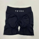 Shorts de yoga sportifs pour femmes Teveo - Ensemble de soutien-gorge et shorts sculptants élastiques pour fitness et cyclisme