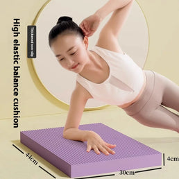 Tapis de yoga antidérapant épais avec genouillères - Tapis d'entraînement épais pour force centrale, yoga et pilates à domicile - Mondial sport