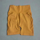 Shorts de yoga pour femmes - Shorts de sport sans couture, taille haute, pour le fitness et le cyclisme