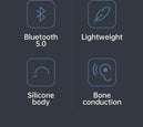 Écouteurs Bluetooth étanches à conduction osseuse sans fil IPX8 avec microphone et 32G RAM Mp3 pour Shokz Open