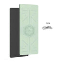 Tapis de yoga non glissant pour fitness à domicile - Tapis de sport avec guide anti-dérapant