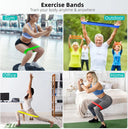 Élastiques de résistance TPE - Ensemble de bandes en caoutchouc pour entraînement de force, yoga et équipement de gym - Mondial sport