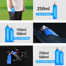 Bouteille d'eau pliable 750ML en TPU pour sport, randonnée et camping - Flasque douce et compacte - Mondial sport