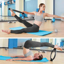 Cercle de Pilates pour tonification des cuisses, abdominaux et jambes en entraînement de résistance