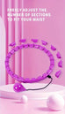 Hula Hoop avec poids pour exercice à domicile – équipement sportif portable pour le fitness et la silhouette