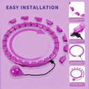 Hula Hoop avec poids pour exercice à domicile – équipement sportif portable pour le fitness et la silhouette