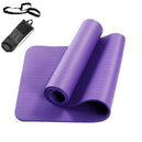 Tapis de yoga 183*61 cm avec sac de transport, matelas d'exercice NBR pour Fitness et Pilates à domicile - Mondial sport