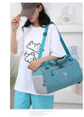 Sac de sport femme étanche pour la gym avec poche à chaussures - Sac de voyage fitness polyvalent, idéal pour la natation et l'entraînement