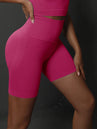 Shorts de yoga pour femmes - Shorts de sport sans couture, taille haute, pour le fitness et le cyclisme