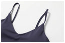 Soutien-gorge de sport femme V-neck Ctenkevet - Brassière push-up dos nu pour fitness, yoga et entraînements - Mondial sport