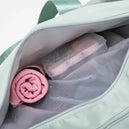 Sac de sport femme avec compartiment chaussures, sac de yoga imperméable et sac à dos de natation humide/sèche, tote de fitness pour voyage