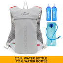 Sac à dos ultraléger de trail running 5L avec réservoir d'hydratation pour hommes, gilet de jogging respirant, sac de marathon et bague à eau 500ML - Mondial sport