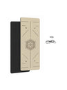 Tapis de yoga non glissant pour fitness à domicile - Tapis de sport avec guide anti-dérapant