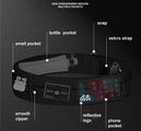 Ceinture de course avec gourde pour femmes et hommes | Sac banane sportif avec étui pour téléphone pour jogging et gym - Mondial sport
