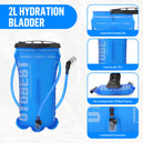Sac à dos de trail léger 10L avec gilet d'hydratation ultra léger et poche à eau de 2L pour randonnée, cyclisme et marathon - Mondial sport