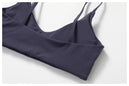 Soutien-gorge de sport femme V-neck Ctenkevet - Brassière push-up dos nu pour fitness, yoga et entraînements - Mondial sport