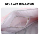 Sac de sport femme étanche pour la gym avec poche à chaussures - Sac de voyage fitness polyvalent, idéal pour la natation et l'entraînement